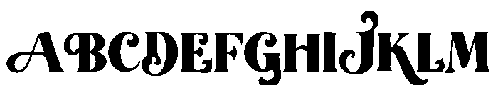 Kavora Font UPPERCASE