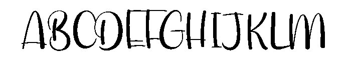Kawai Friendship Font UPPERCASE