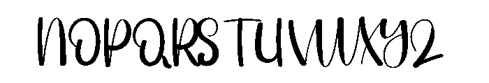 Kawai Friendship Font UPPERCASE