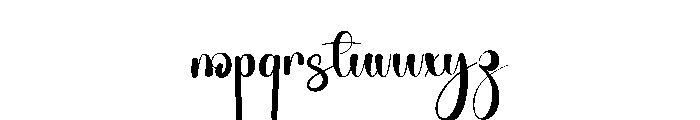 Kawai Friendship Font LOWERCASE