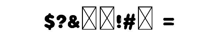 Kawaii Bubble Font OTHER CHARS