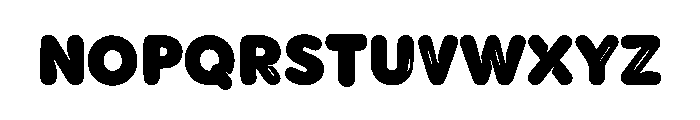 Kawaii Bubble Font LOWERCASE
