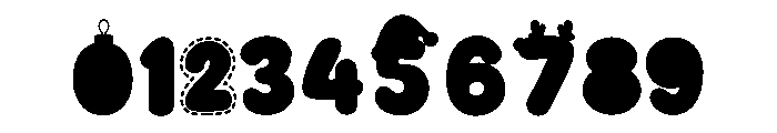 Kawaii Christmas Color Font OTHER CHARS
