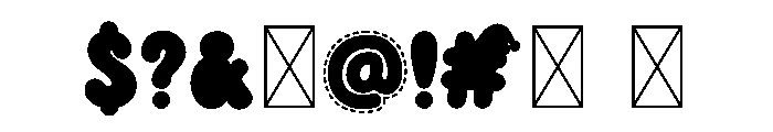 Kawaii Christmas Color Font OTHER CHARS