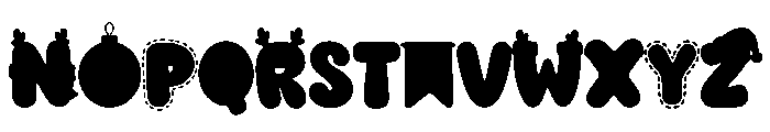 Kawaii Christmas Color Font LOWERCASE