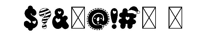 Kawaii Christmas Font OTHER CHARS