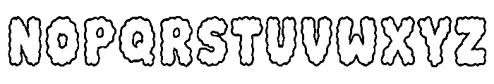 Kawaii Cloud Font UPPERCASE