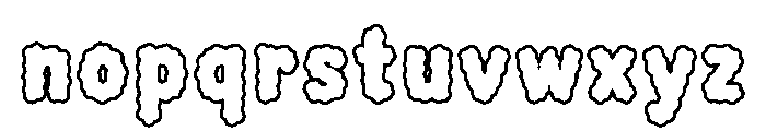 Kawaii Cloud Font LOWERCASE