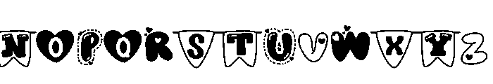 Kawaii Heartsy Font UPPERCASE