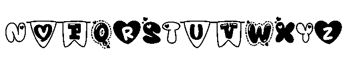 Kawaii Heartsy Font LOWERCASE