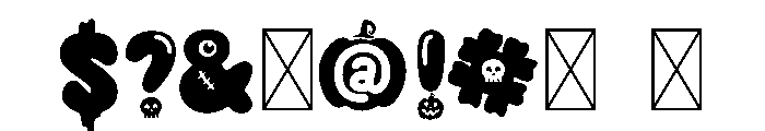 Kawaii Spooky Font OTHER CHARS
