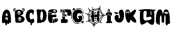Kawaii Spooky Font UPPERCASE