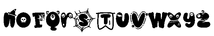 Kawaii Spooky Font LOWERCASE