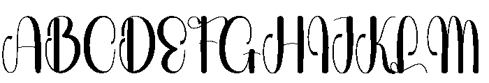 Kayla Valentine Font UPPERCASE