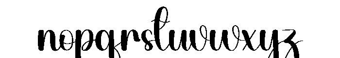 Kayla Valentine Font LOWERCASE