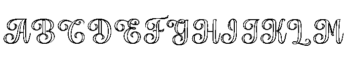 KaylaMastonOutline Font UPPERCASE