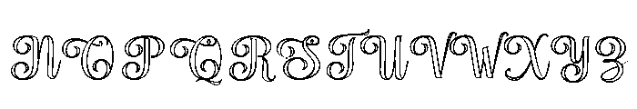 KaylaMastonOutline Font UPPERCASE