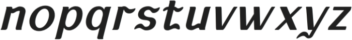 KABUSI Medium Slanted otf (500) Font LOWERCASE