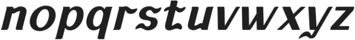 KABUSI Semi Bold Slanted otf (600) Font LOWERCASE