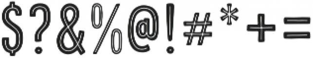 KAT Harrison Sans Inline otf (400) Font OTHER CHARS