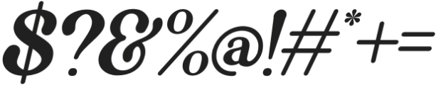 Kabytag Italic otf (400) Font OTHER CHARS