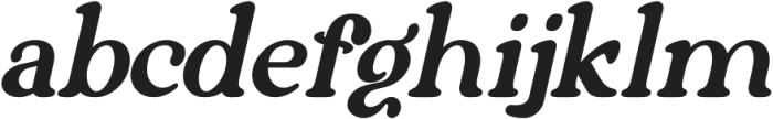 Kabytag Italic otf (400) Font LOWERCASE