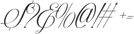 Kaelyna Script Regular otf (400) Font OTHER CHARS