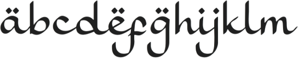 Kafillah otf (400) Font LOWERCASE