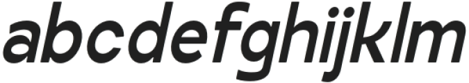 Kagins Medium Italic Condensed otf (500) Font LOWERCASE