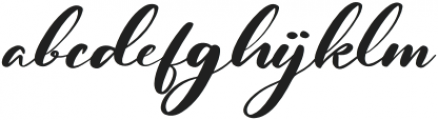 Kagitta Regular otf (400) Font LOWERCASE