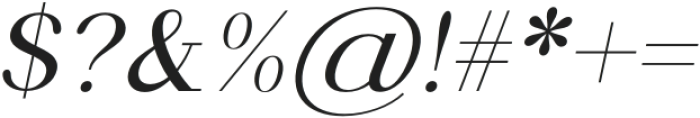 Kailsix-Italic otf (400) Font OTHER CHARS