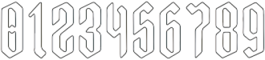 Kaiser Outline otf (400) Font OTHER CHARS