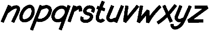 Kalcer Regular otf (400) Font LOWERCASE