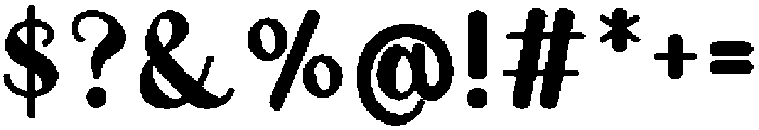 Kale Regular otf (400) Font OTHER CHARS