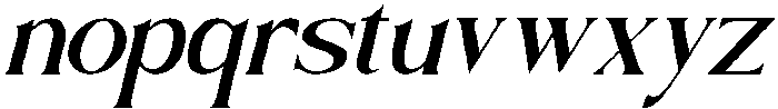 Kaleisha Italic otf (400) Font LOWERCASE