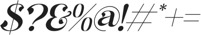 Kaleskin Italic otf (400) Font OTHER CHARS