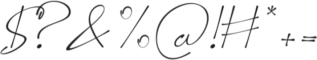 Kalessa Signature otf (400) Font OTHER CHARS