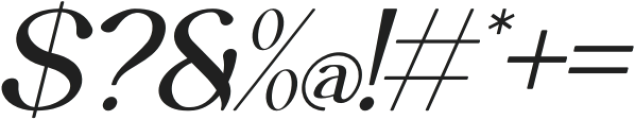 Kaletsha Italic otf (400) Font OTHER CHARS