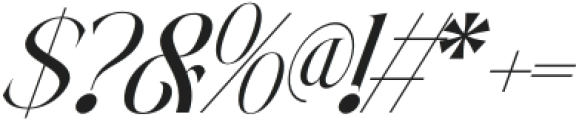 Kalieb Luxury Italic otf (400) Font OTHER CHARS