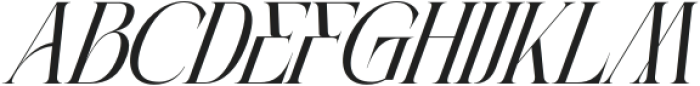 Kalieb Luxury Italic otf (400) Font UPPERCASE