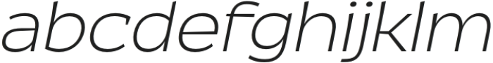 Kaligawe ExtraLight Italic otf (200) Font LOWERCASE