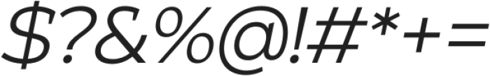 Kaligawe Light Italic otf (300) Font OTHER CHARS