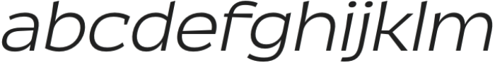 Kaligawe Light Italic otf (300) Font LOWERCASE