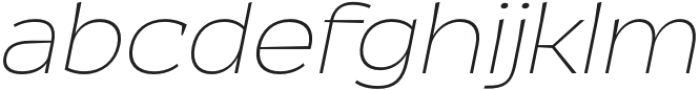 Kaligawe Thin Italic otf (100) Font LOWERCASE