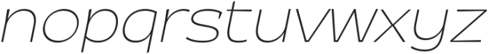 Kaligawe Thin Italic otf (100) Font LOWERCASE