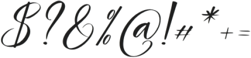 Kalimalang Italic otf (400) Font OTHER CHARS