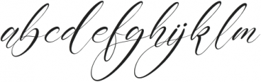 Kalindaty Alintaria Italic otf (400) Font LOWERCASE
