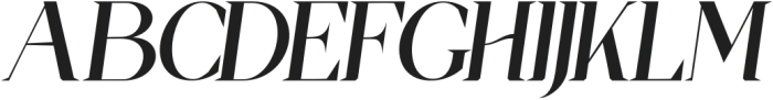 Kalista Elegant Italic Regular otf (400) Font UPPERCASE