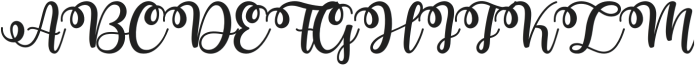 KalisyaTwisher Regular otf (400) Font UPPERCASE