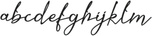 Kaliurang Signature otf (400) Font LOWERCASE